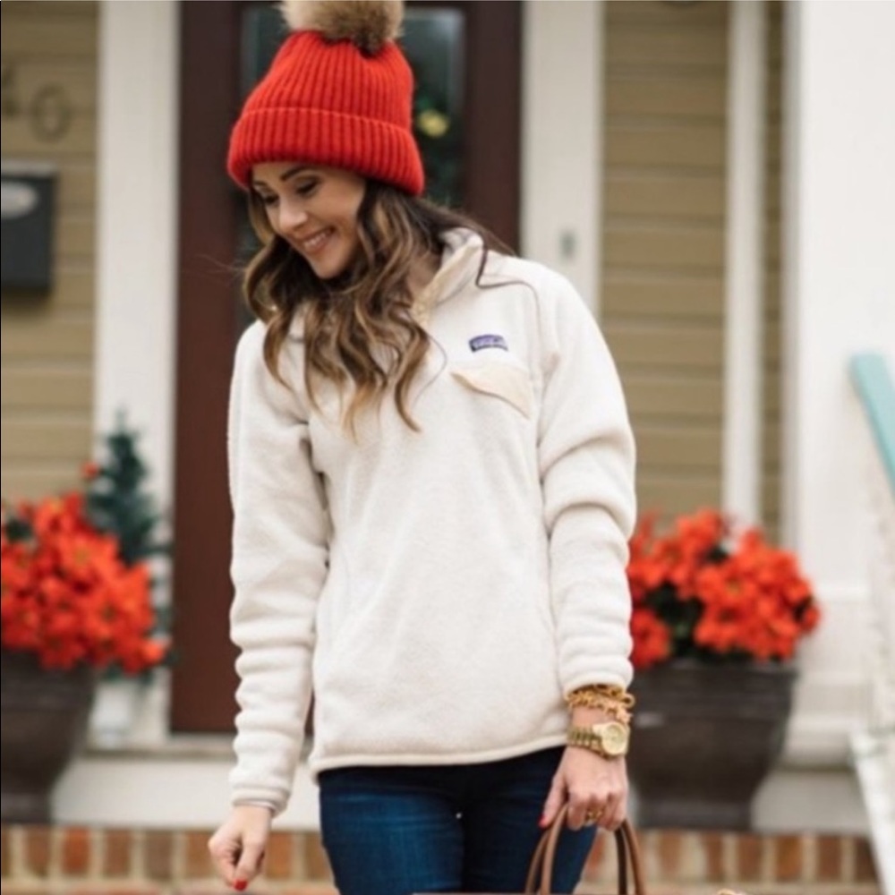 PATAGONIA Lightweight Synchilla Snap-T RE-TOOL Pullover Fleece Color Block M - Picture 7 of 13